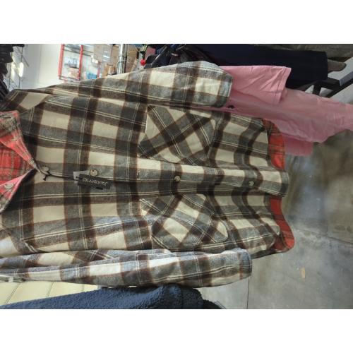 BlankNYC  Women Fall Flannel Plaid Shacket Jacket Oversized Button Down Long Shirt Jacket