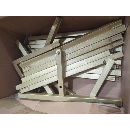 Size 6.6*6.6 Color Gold Wedding fashion arch background metal frame, (3.9, 5.2, 6.6 feet) suitable for background decoration frames such as weddings, birthdays, parties, baby showers, and photography (gold, 6.6*6.6)