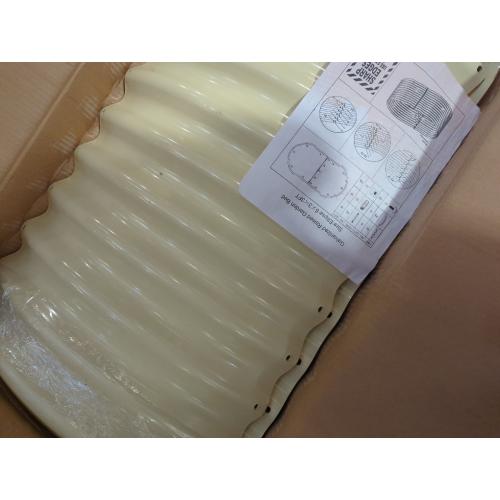 Land Guard 6x3x3ft Oval Galvanized Raised Garden Beds, Large-Capacity Metal Planter Box Outdoor, Durable Deep Raised Garden Bed 3ft Tall, Raised Beds for Gardening Vegetables, Cream Yellow