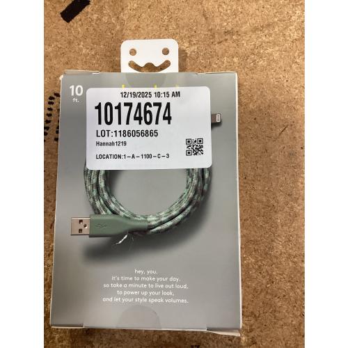 10' Lightning to USB-a Braided Cable – Heyday™ Evergreen