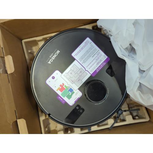 MONSGA Robot Vacuum and Mop Combo, 5000Pa Robotic Vacuum with 3.5L Self Emptying Station, Lidar Navigation Robot Vacuum Cleaner, 180mins Runtime, APP/Remote/Voice Control, for Hard Floors and Carpets