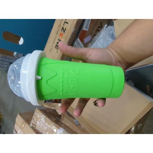 Slushy Maker Cup - Quick Frozen Magic Squeeze Cup For Chocolate MilkShake, Sorbet, Smoothies, Slushies & More, 2 in 1 Straw & Spoon, With Gorgeous Luxury Box, Perfect for Kids, Friends & Family