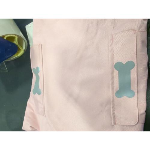 Light Pink Size Large Waterproof Dog Raincoat, Adjustable Reflective Lightweight Pet Rain Clothes with Poncho Hood (Light Pink, Large)