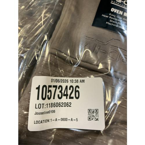 All-Clad Silicone Oven Mitts: Heat Resistant up to 500 Degrees - 100% Cotton & Silicone, 14x7 Oven Mitt for Kitchen and Barbeque, 2-Pack, Cappuccino