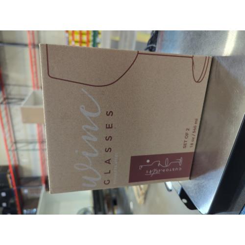 Gusto Nostro Stainless Steel Wine Glass - 18 oz - Cute, Unbreakable Wine Glasses for Travel, Camping and Pool - Fancy, Unique and Cool Portable Metal Wine Glass for Outdoor Events, Picnics (Set of 2)