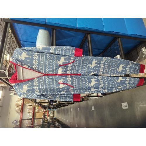ECDAHICC Women‘s Cozy Christmas Adult Onesies Hooded Pajamas Sleepwear Unisex Holiday One Piece Jumpsuit