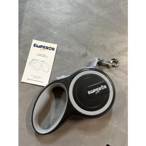 Emperor Pets 26 ft Retractable Dog Leash - Heavy Duty Retractable Pet Leash with Anti-Slip Grip - Reflective Dog Leash Tape for Medium to Large Dogs up to 100 lbs -GY26