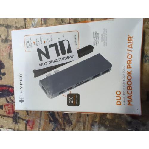 HyperDrive DUO HD28C-GRAY Docking Station - for Notebook/Tablet PC - 100 W - USB Type C - 6 x USB Ports - USB Type-C - HDMI - Wired