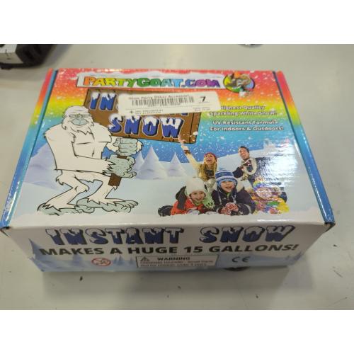 15 Gallons Bulk Fake Snow Powder for Outdoor & Indoor use. 39oz Makes 15 Gallons of Instant Snow for Sensory Play. Make Artificial Snowballs. Just Add Water. Magic Fun for Kids