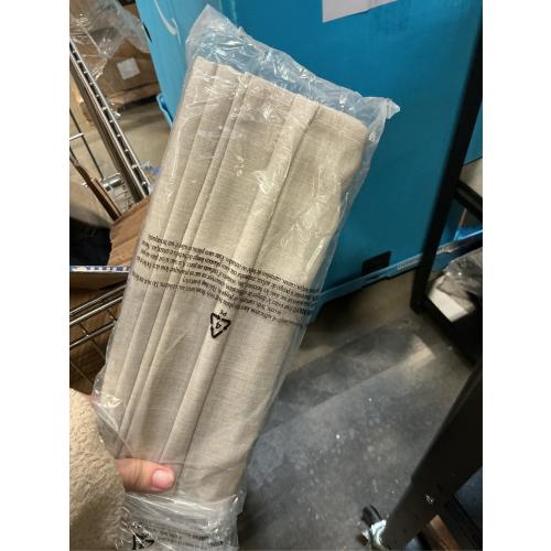 Belgian Flax Cordless Light Filtering Privacy Polyester Roman Shade 23 in. W x 72 in. L