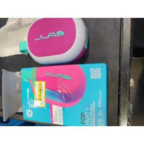 JLab Pop Party Portable Speaker - Pink