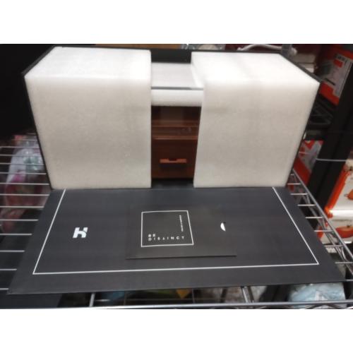 Holme & Hadfield Premium 4-Slot Wooden Watch Display Case – Handcrafted Men’s Watch Box with Accessory Drawer, Hinged Cover, Leather Lining – Father's Day Gift for Collectors – Luxury Built to Last