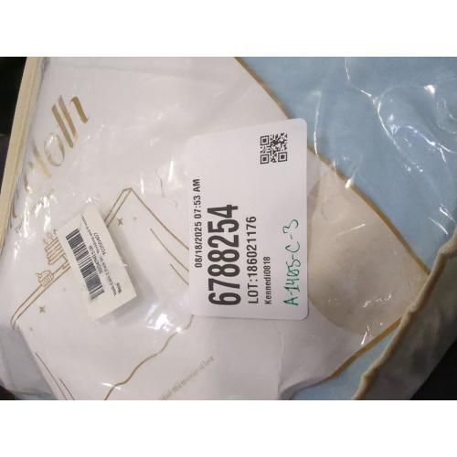 2 Pack 6 Ft Baby Blue Spandex Table Clothes for 6 Foot Rectangle Tables, 6FT Wrinkle Free Fitted Tablecloths Ruffles Design Table Cover for Party, Banquet, Wedding and Events