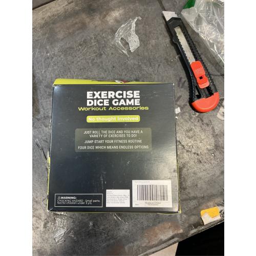 TidyFriend Exercise Dice – 6 Sided Foam Workout Dice for Teens & Adults, Fun Fitness Equipment for Solo or Group Classes, Home Gym Use – Great Workout Equipment & Gifts for Gym Lovers (Yellow)