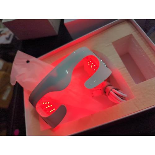 Lifepro RejuvaGlow Red Light Eye Mask – LED Light Therapy with Soothing Vibration – Adjustable Strap & Rechargeable LED Eye Mask