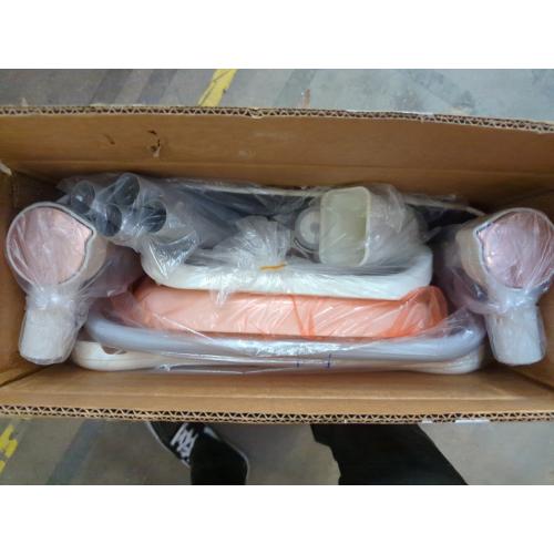 5 in 1 Baby High Chair Swings for Infants Soothes to Sleep Reclining Foldable Rocking 8 Level Height Adjustment Eco Friendly Washable PU Cushion Baby Feeding Chair(White)