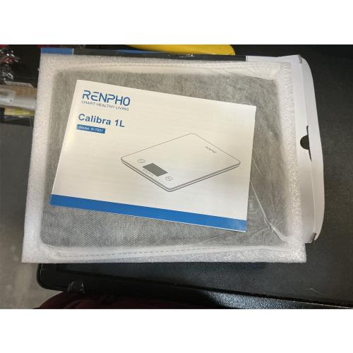 RENPHO Digital Kitchen Scale, Smart Food Weight Scale with Nutritional Calculator, Gram Scale for Weight Loss Cooking Baking Keto Macro Diet, Black Glass, 22lb/10kg