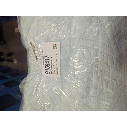 Love's cabin King Size Quilt Set Spa-Blue Bedspreads - Soft Bed Summer Lightweight Bedspread Comforter - Modern Style Coin Pattern Coverlet for All Season - 3 Pieces (1 Quilt, 2 Pillow Shams)