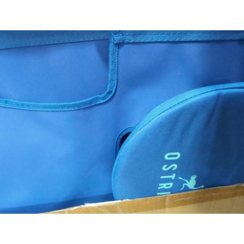 Ostrich Beach Lounge Chair, Folding & Reclining Outdoor Chaise Lounger, Blue - Portable Adjustable Recliner Chair for Lawn, Pool, Patio, Garden, and Yard