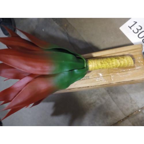 Velener Fall Fake Agave Artificial Plant: Red Fake Agave Plant for Room Decor and Autumn, Unpotted Faux Agave Plant for Outdoor/Indoor Fall Decor, Red, 22 inches, Set of 1