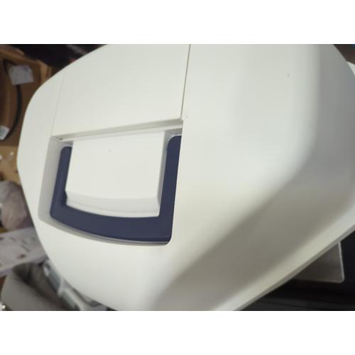 Corner Cat Litter Box Enclosure, Small Cat Litter Box with Lid, Corner Litter Box Enclosure for Kittens to Medium Sized Cats, Odor Defensive, Navy/White
