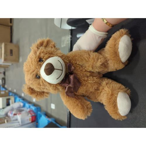 Plush Teddy Bear Cute Stuffed Animal Bear with Bow Plush Toys 13.8 Inches (Brown)