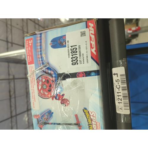 Huffy Spidey and His Amazing Friends 3-Wheel Tilt N Turn Kick Scooter - Blue