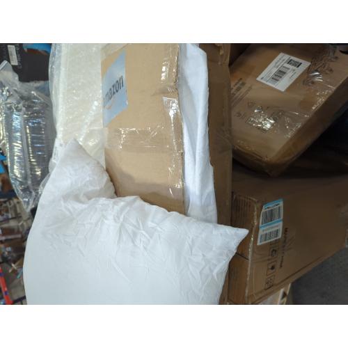 EDOW Throw Pillow Insert, Lightweight Soft Polyester Down Alternative Decorative Pillow, Sham Stuffer, Machine Washable. (White, 18x18)