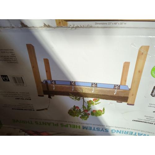 CedarCraft Self-Watering Elevated Cedar Planter (22” x 48” x 30 H) - Flexibility of Container Gardening Convenience of Self-Watering. Grow Healthier, More Productive Plants. No Tools Required