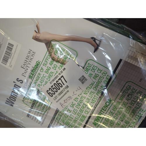 Size L G&Y 3 Pairs Women's Sheer Tights - 20D Control Top Pantyhose with Reinforced Toes