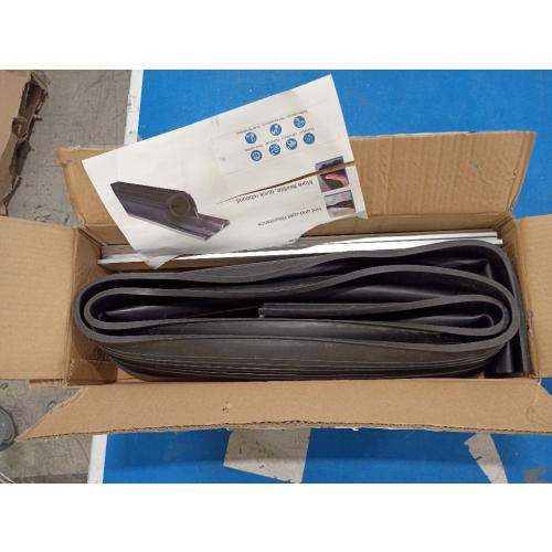 16.5 FT Garage Door Seals Bottom Rubber, Heavy Duty U O Ring Garage Door Bottom Seal with Aluminium Track Retainer Kit, Universal Garage Door Weather Stripping for Home Garage Protection