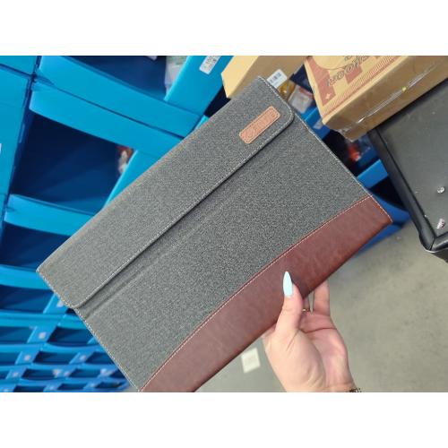 Fintie Case for 12.3 Inch Microsoft Surface Pro 7 Plus, Surface Pro 7/6/5/4/3 - Portfolio Business Cover with Pocket, Compatible with Type Cover Keyboard, Gray/Brown