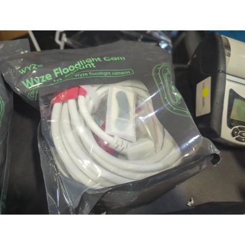 Wyze Floodlight Cam Plug-in Mount for Wyze Floodlight Cameras v1/v2/Pro, Electrical Box with 20ft Weather-Resistant Outdoor Power Cable, Easy Installation (White)