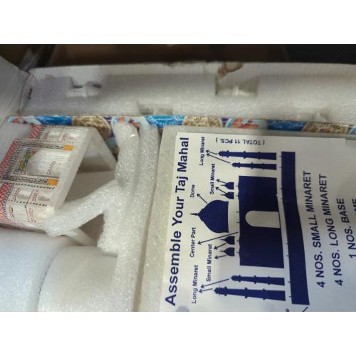 StonKraft - Taj Mahal Tajmahal Marble Replica Model India Agra Souvenir Collection (6 x 6 Inches)