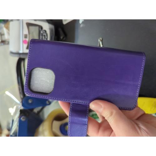 Bocasal for iPhone 11 Pro Max Wallet Case with Card Holder PU Leather Kickstand Shockproof Protective Wrist Strap Flip Cover for iPhone 11 Pro Max 6.5 inch (Purple)