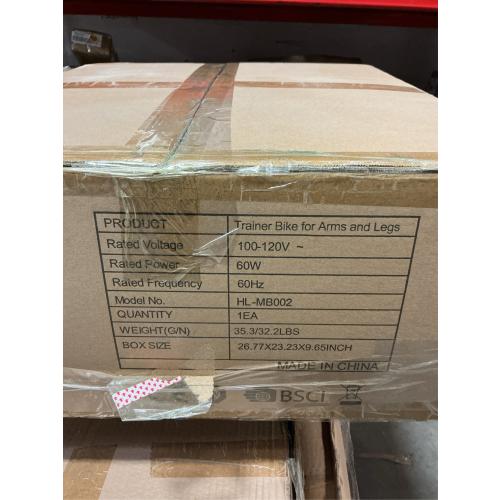 LANGWEI Motorized Pedal Exerciser with Protector Bracket, Electric Exercise Bike with Leg Arm Workout for Elderly Handicapped & Disabled