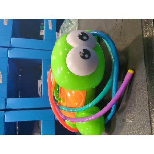 Green 460620 Mc Fizz Water Sprinkler Turtle - Rotates Hoses, Disc Rotates and Sprays Water, Connection to Standard Hose System, Green