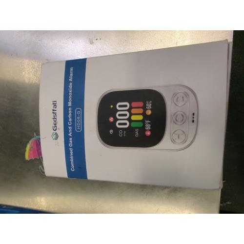 Plug in Carbon Monoxide Detector with Battery Backup, 4 in 1 CO Detector, Combustible Gas Detector, Temperature/Humidity Meter Portable for Home/Travel, Gas Leak Detector with Audible Dual