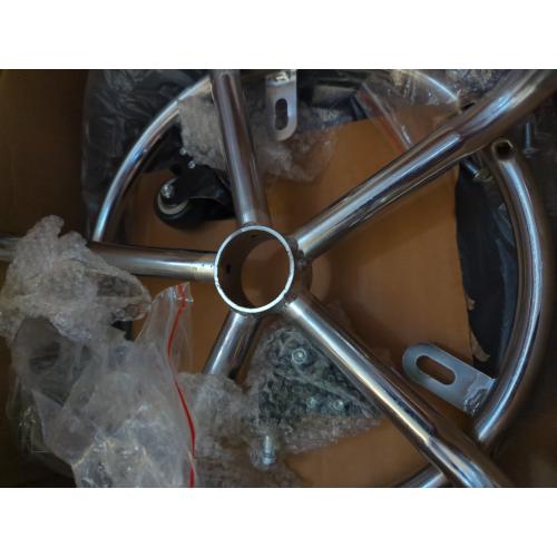 Rolling Stool with Backrest VAPAA TAIDE 450 Lbs High Weight Capacity PU Leather Roller Seat and Heavy-Duty Crystal Universal Wheels for Men Women Boy Girl Furniture Gift, Home Office Black