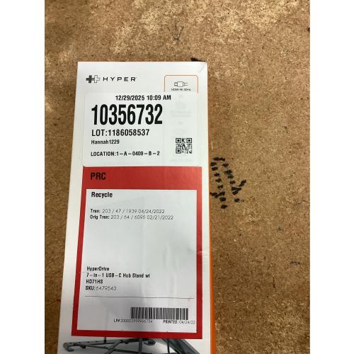 HyperDrive 7 in 1 USB C Hub Laptop Stand - HDMI 4K30Hz, USB-C 100W PD, USB-A 5Gbps, SD/MicroSD, Compatible with MacBook/iPad/Windows/Chrome - 10”-17” Laptop Docking Station Stand