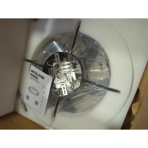 22 Hudman Dimmable Crystal Ceiling Fan with LED Lights Black