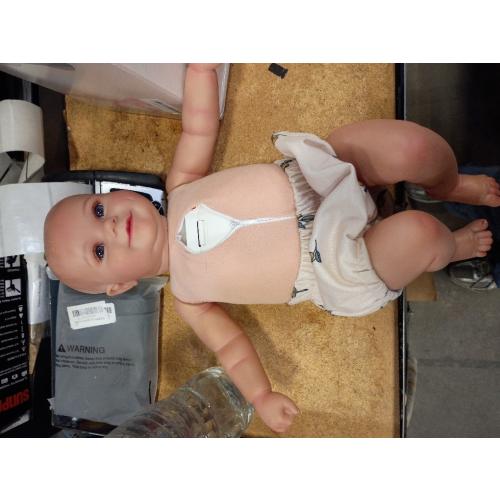 New 22inch Lifelike Reborn Doll Kit Zoe Baby Already Painted Unfinished Doll Parts DIY Toys