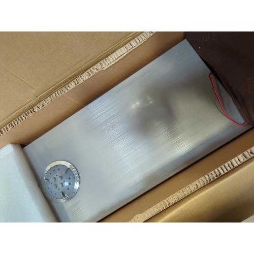 Multi-Function LED Lights Shower Panel System Black, 5 in 1 Shower Panel Include Rainfall & Waterfall Shower Head, 3 Pcs Adjustable Massage Jets, Handheld Shower, Tub Spout