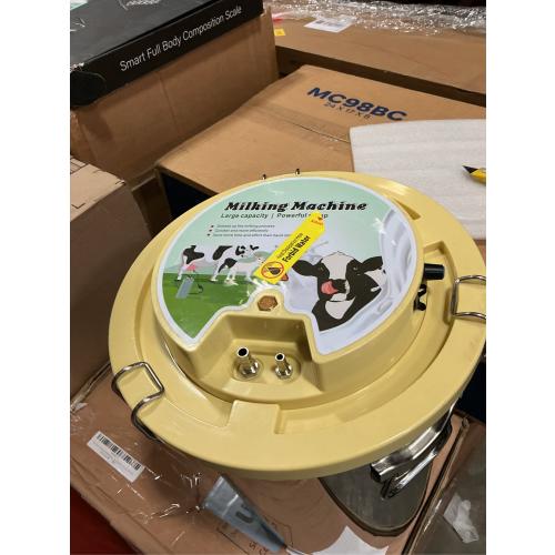 16L Cow Milking Machine Portable Automatic Cow Milker Machine Rechargeable Battery Powered Milking Machine for Cows with Powerful Pulsation Vacuum (16L for Cow)