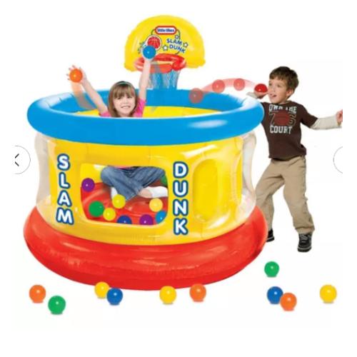 Little Tikes Slam Dunk Big Ball Pit with 20 Air-Filled Balls: For Ages 3-6, Plastic