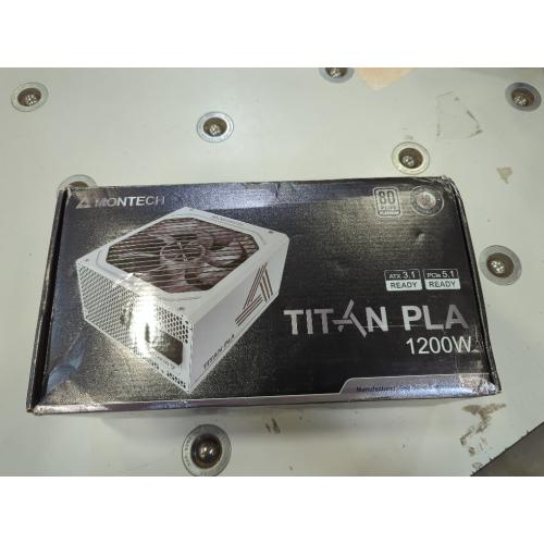 White Montech TITAN PLA 1200 1200 W ATX12V / EPS12V 80 PLUS PLATINUM Certified Full Modular Active PFC Power Supply