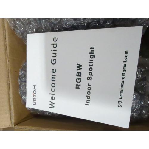 Black 4 Pack 6W RGBW Up Lights Indoor Christmas Spotlight Indoor LED Color Changing Uplighting Indoor with Remote 120V Spot Lights Indoor Plug in Floor Spotlight Indoor for Plant Picture Party, 4 Pack