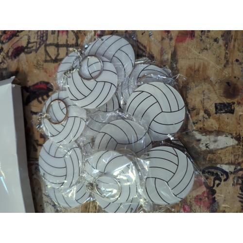 17  Pcs Pvc Volleyball Keychain Party Decoration Pendant Decorative Bag Gifts Time for Christmas Chritmas Ring Keychains Souvenir Charm Backpacks Sports - Walmart Business Supplies