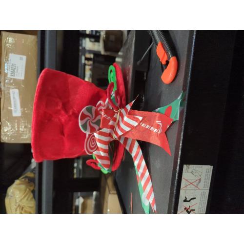 Festive Christmas Tree Topper Hat Decoration for Holiday and Indoor