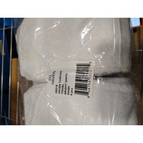 Haven Turkish Cotton Washcloth in Bright White ( 6-pack )